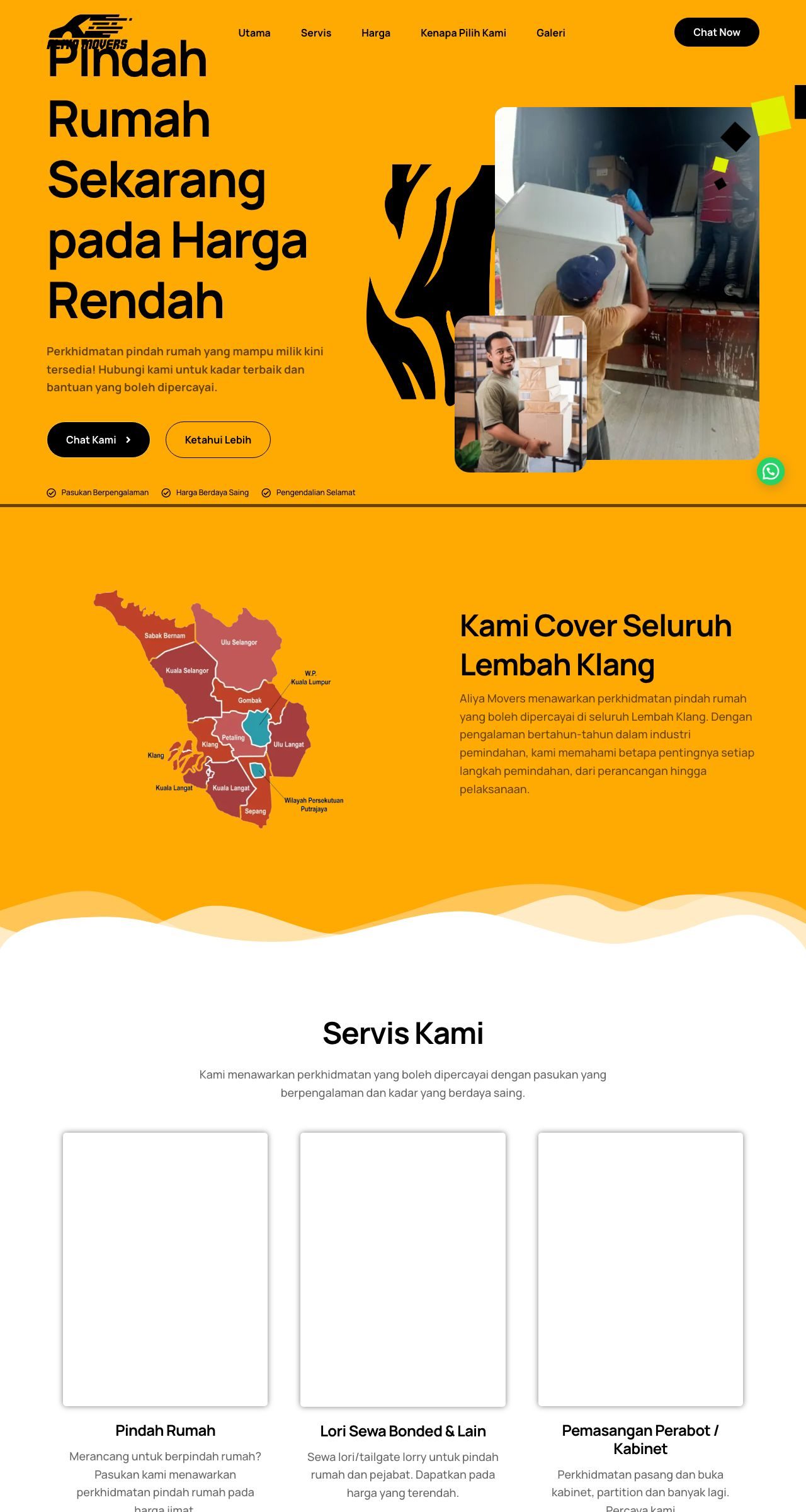 Aliya Movers website